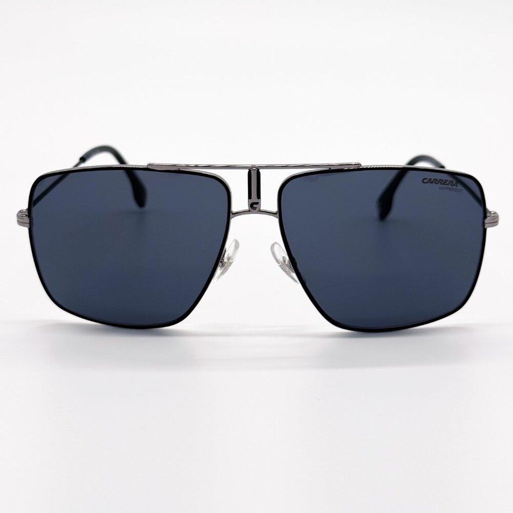 NEW CARRERA 1006/S 0TI7 SUNGLASSES MEN SILVER BLACK AVIATOR EYEWEAR CARRERA